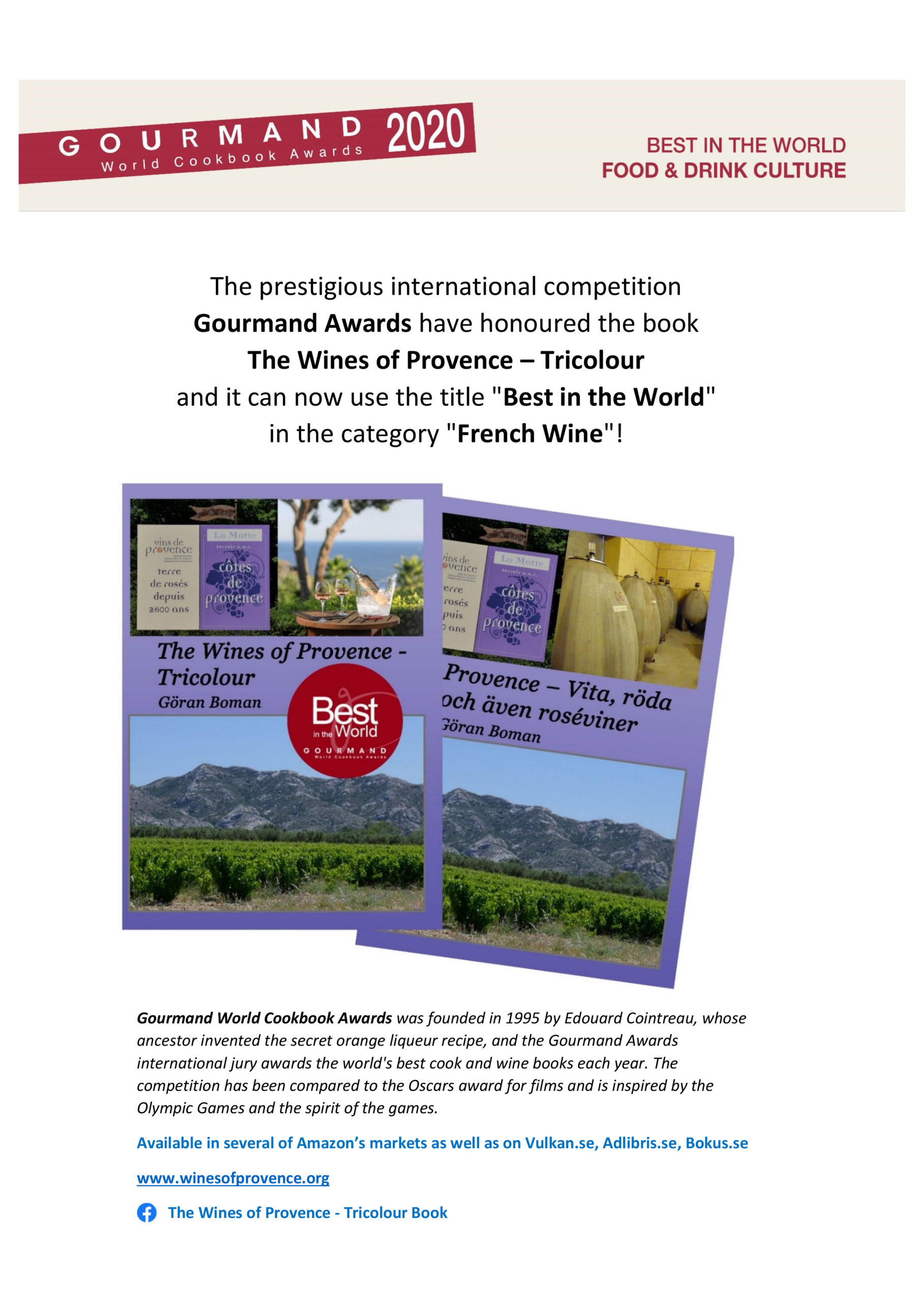 The Wines of Provence – Tricolour – Best in the World! | Wines of Provence